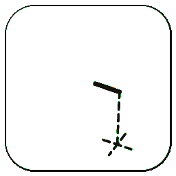 Animated suspension linkage being constructed from geometry lines
